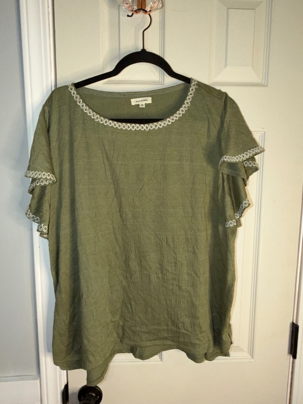 Max Studios Green Top Size 1X